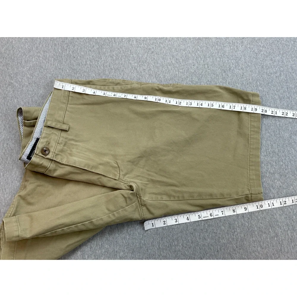 Banana Republic shorts Mens 32 Beige 100% Cotton Chino Flat Front‎ 11